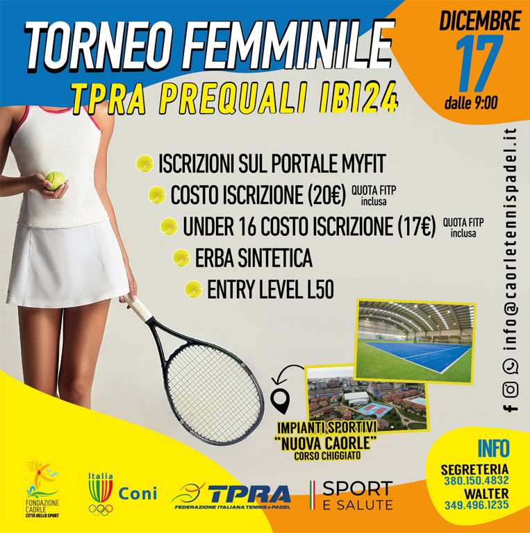 Torneo femminile- TPRA Prequali IBI24